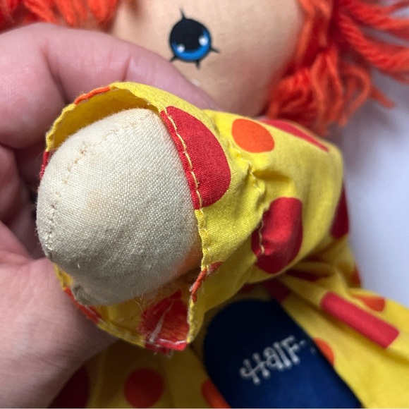 Vintage 1978 Knickerbocker ~ Half Pint ~ 13" Plush Clown Doll Preowned - Picture 12 of 15